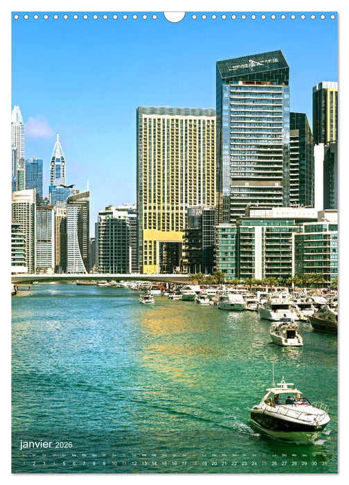 Émirats Arabes Unis – Points forts urbains (CALVENDO Calendrier mensuel 2026)
