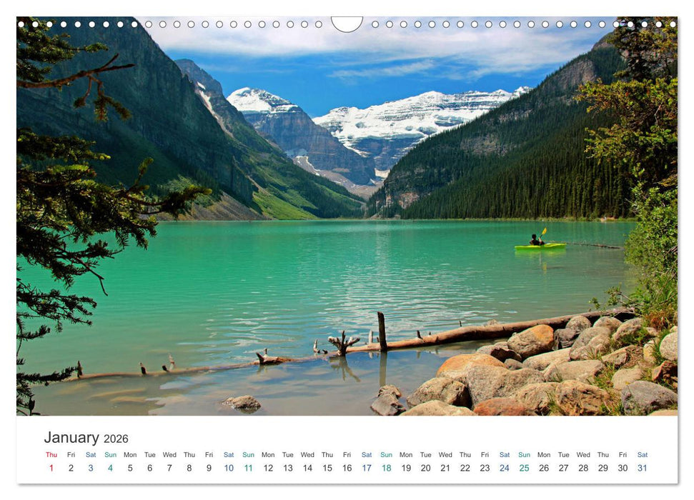 Icefields Parkway in Canada (CALVENDO Monthly Calendar 2026)