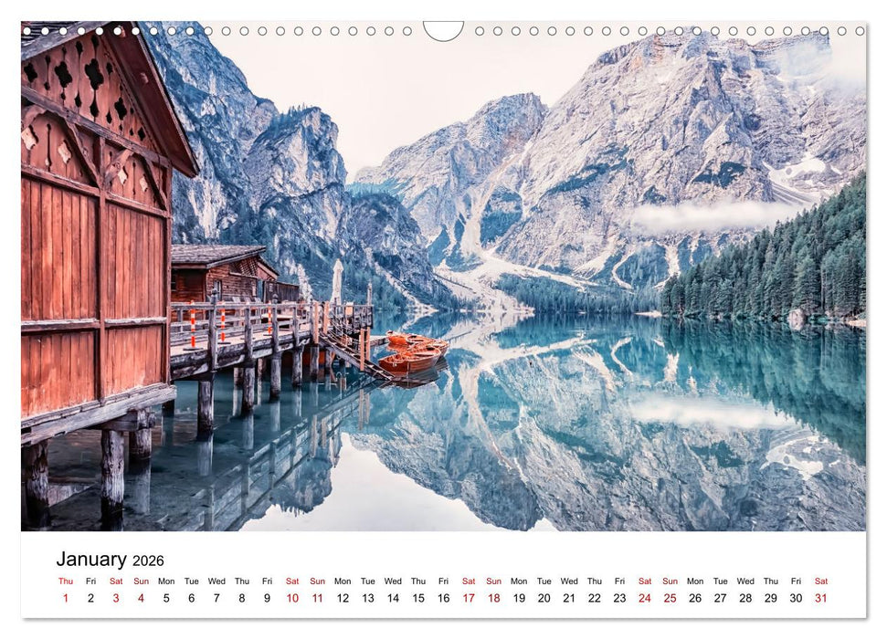 Dazzling Italy (CALVENDO Monthly Calendar 2026)