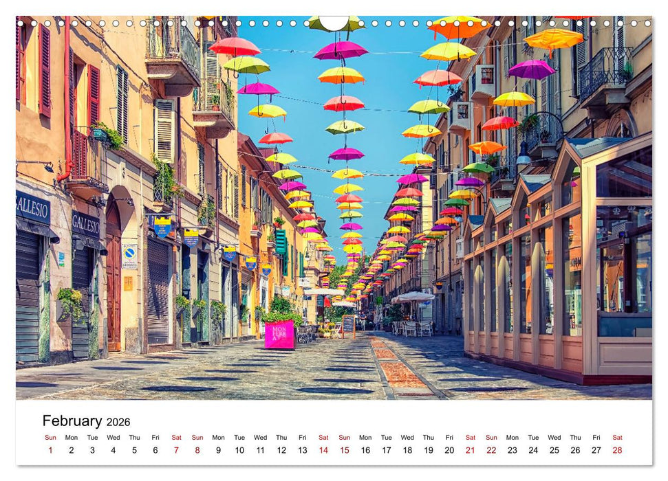 Dazzling Italy (CALVENDO Monthly Calendar 2026)