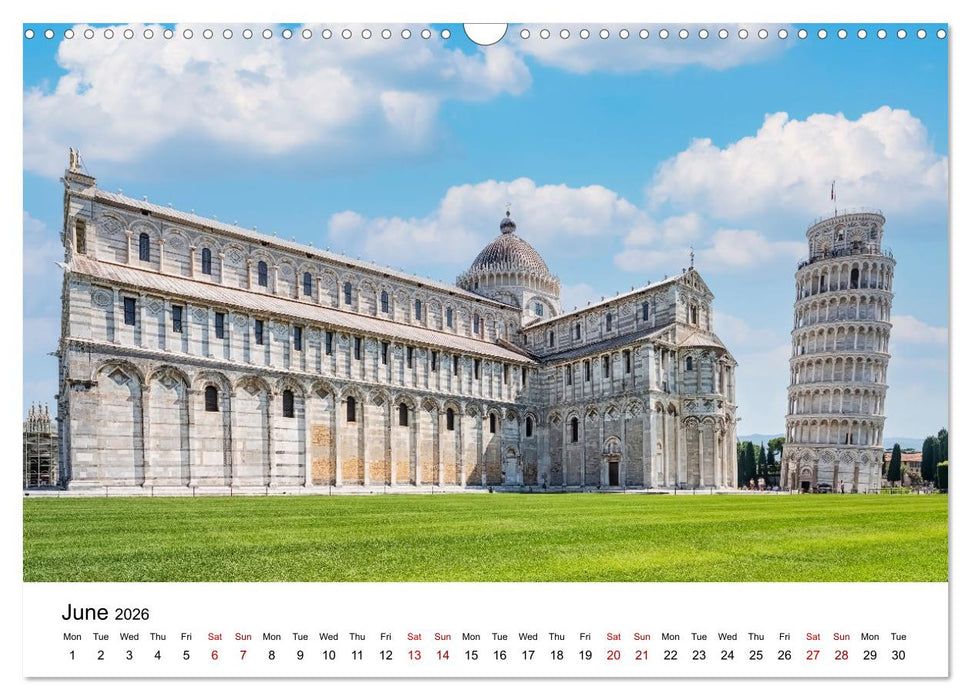Dazzling Italy (CALVENDO Monthly Calendar 2026)