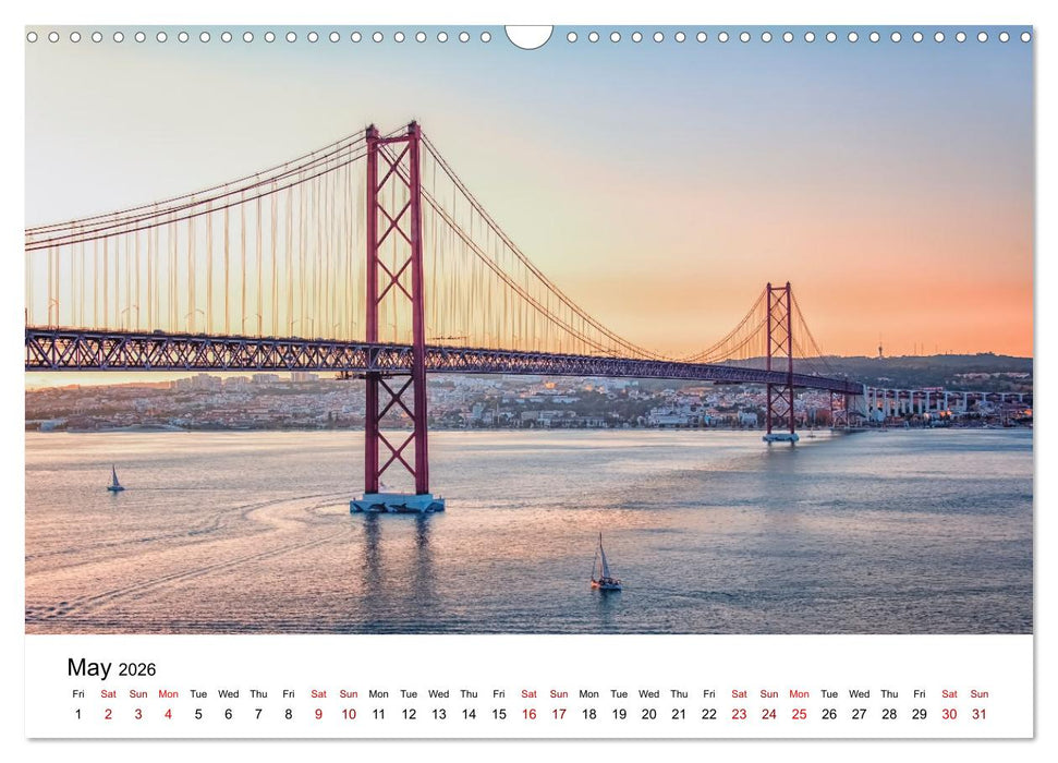 Wonderful Portugal (CALVENDO Monthly Calendar 2026)