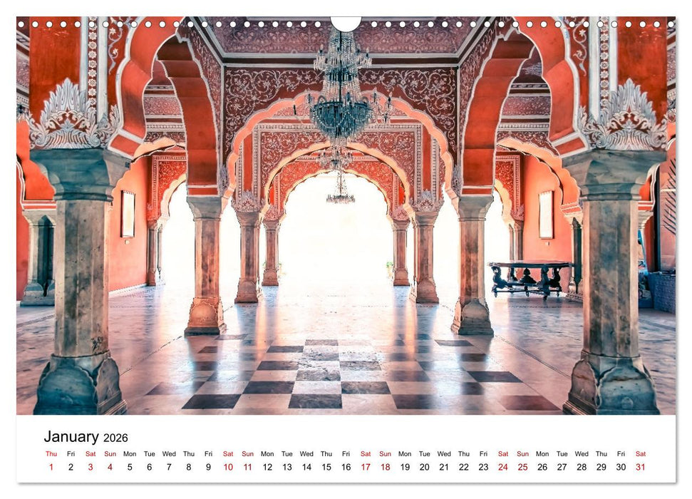 Wonderful India (CALVENDO Monthly Calendar 2026)