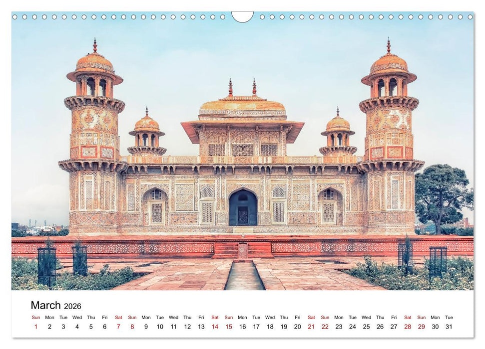 Wonderful India (CALVENDO Monthly Calendar 2026)