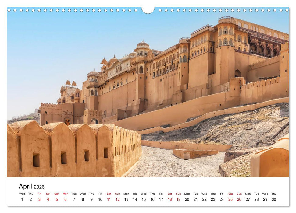 Wonderful India (CALVENDO Monthly Calendar 2026)