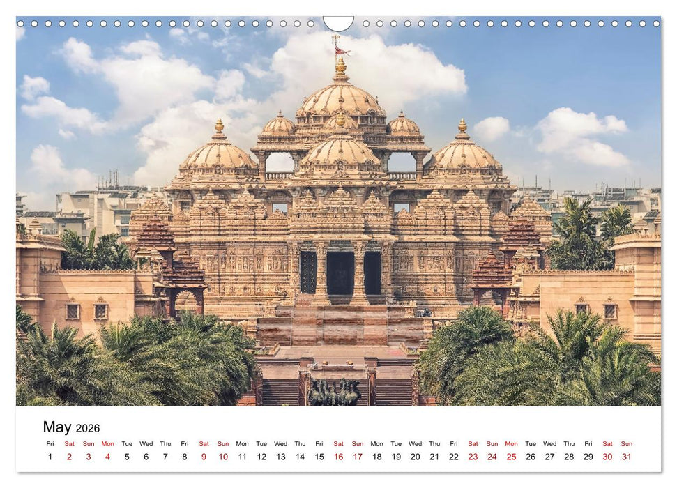 Wonderful India (CALVENDO Monthly Calendar 2026)
