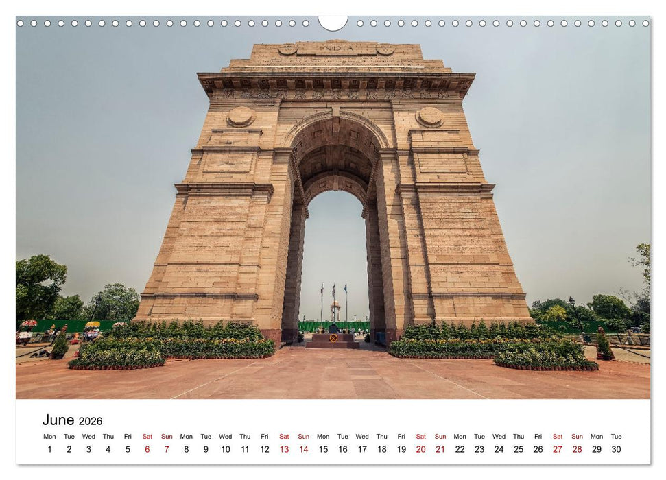 Wonderful India (CALVENDO Monthly Calendar 2026)