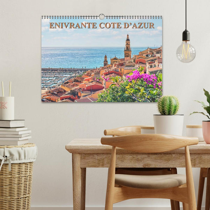 Enivrante Côte d'Azur (CALVENDO Calendrier mensuel 2026)