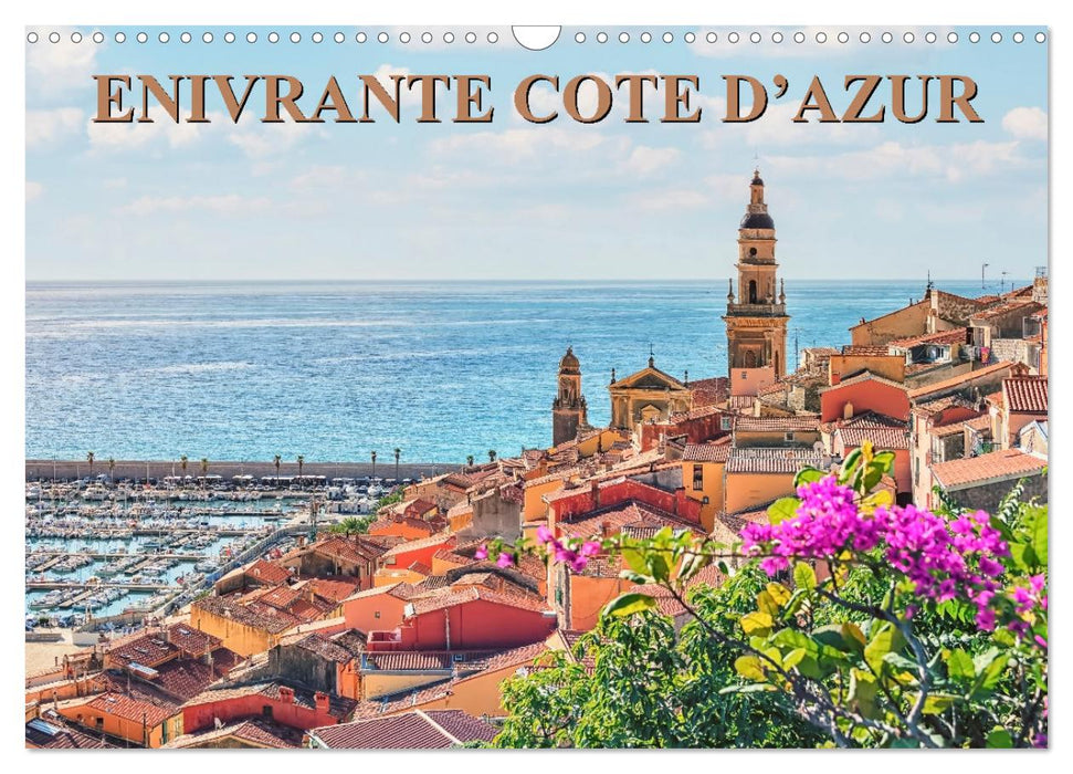 Enivrante Côte d'Azur (CALVENDO Calendrier mensuel 2026)