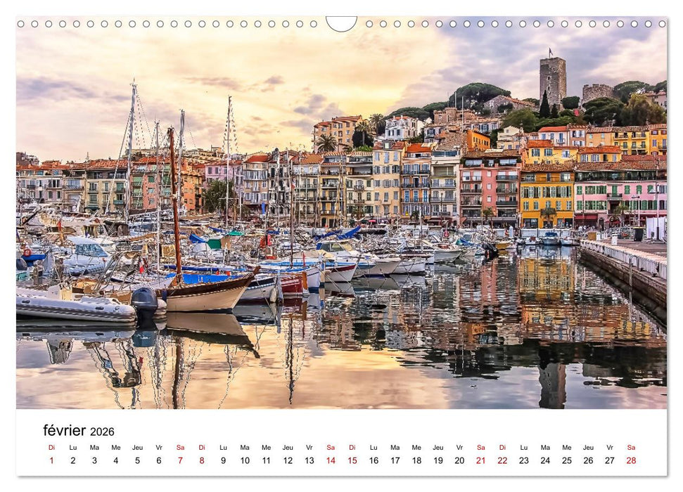 Enivrante Côte d'Azur (CALVENDO Calendrier mensuel 2026)