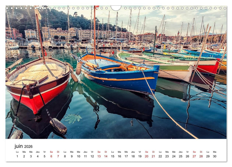 Enivrante Côte d'Azur (CALVENDO Calendrier mensuel 2026)