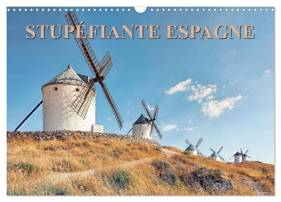Stupéfiante Espagne (CALVENDO Calendrier mensuel 2026)