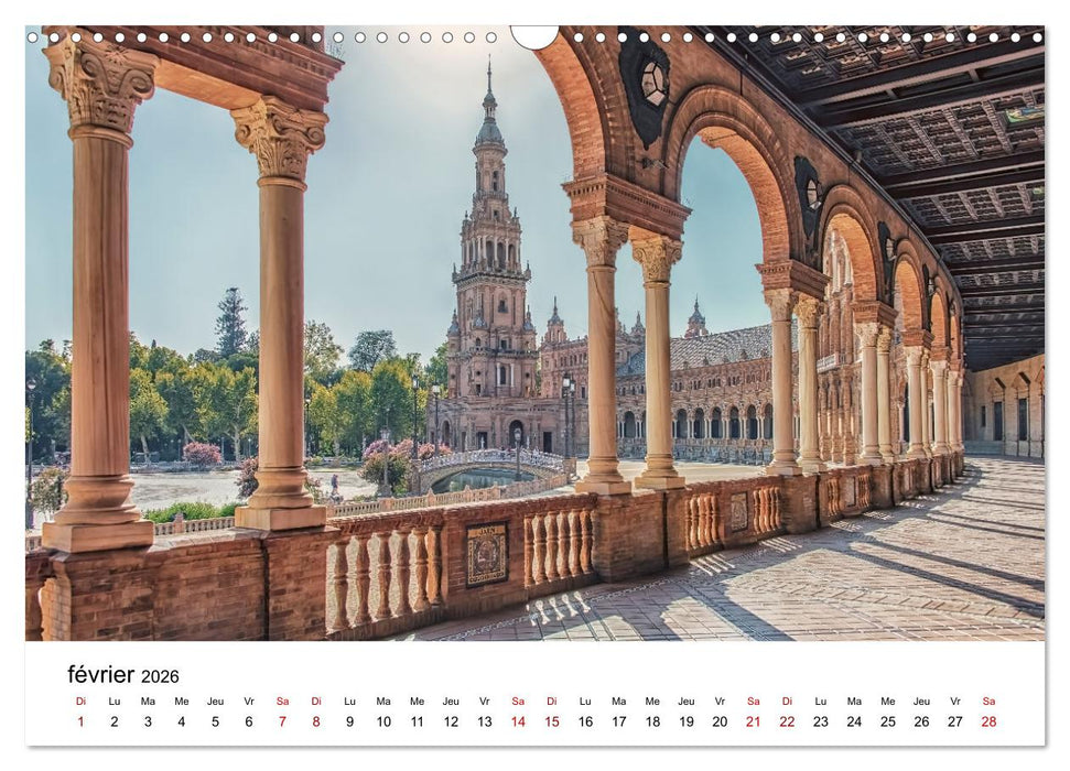 Stupéfiante Espagne (CALVENDO Calendrier mensuel 2026)