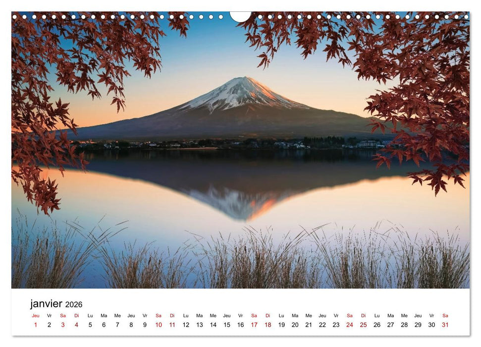 Merveilleux Japon (CALVENDO Calendrier mensuel 2026)