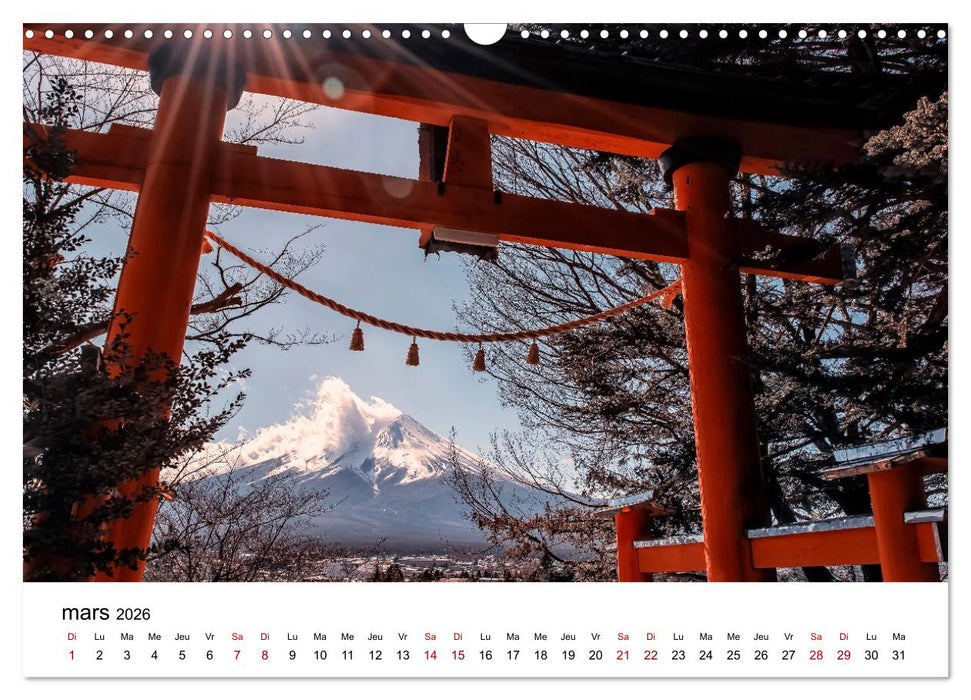 Merveilleux Japon (CALVENDO Calendrier mensuel 2026)