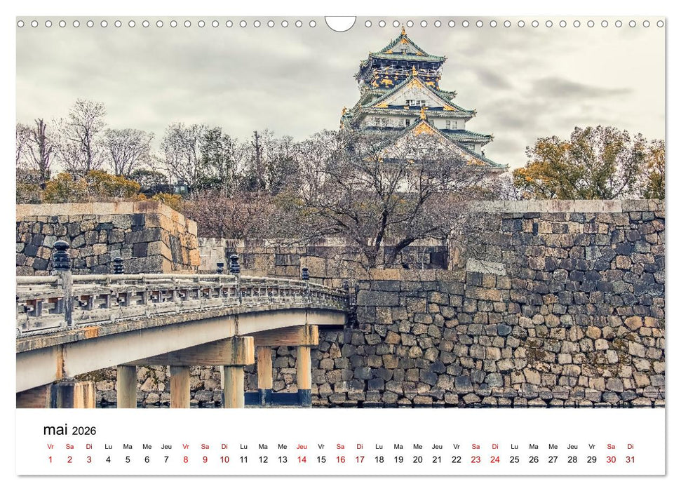 Merveilleux Japon (CALVENDO Calendrier mensuel 2026)
