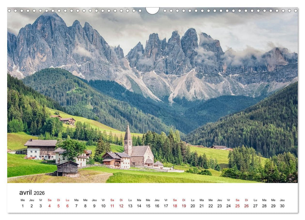 Merveilleuse Italie (CALVENDO Calendrier mensuel 2026)