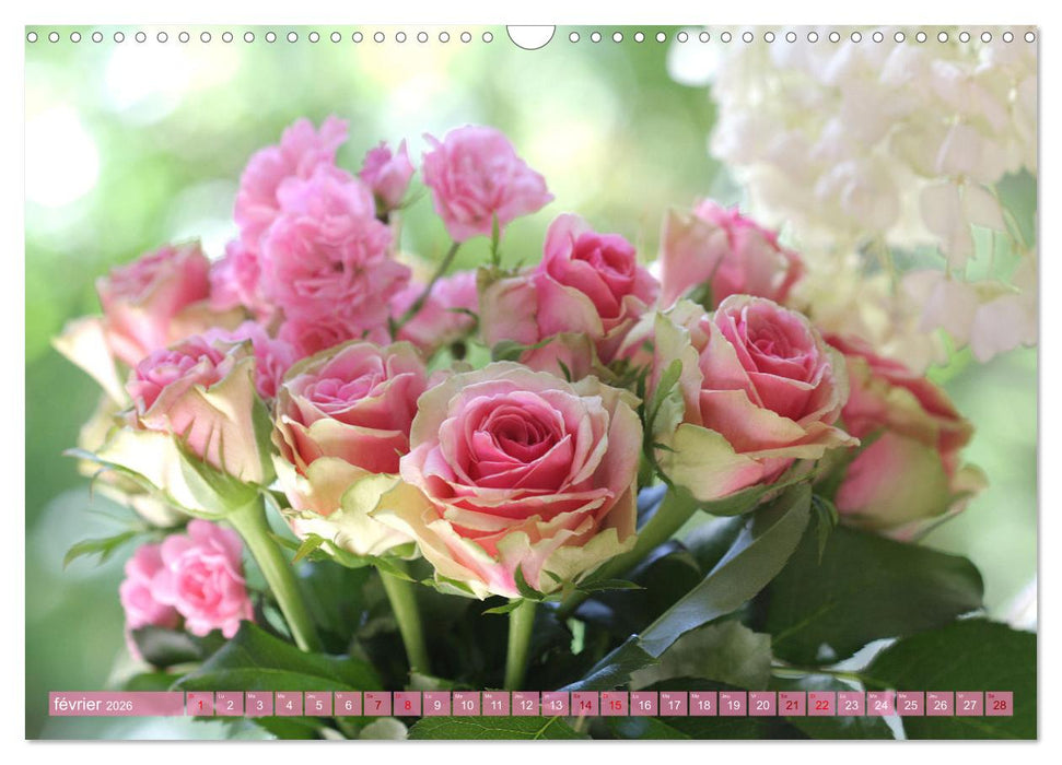Le moment des roses (CALVENDO Calendrier mensuel 2026)