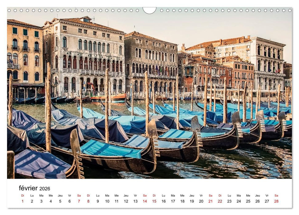 Les merveilles de Venise (CALVENDO Calendrier mensuel 2026)