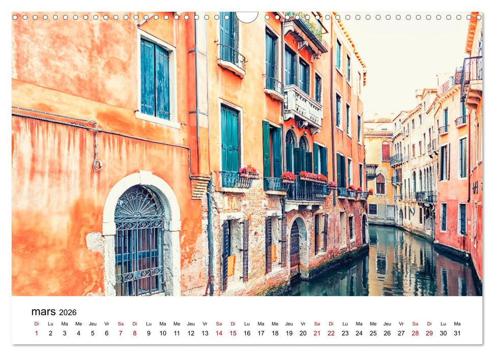 Les merveilles de Venise (CALVENDO Calendrier mensuel 2026)