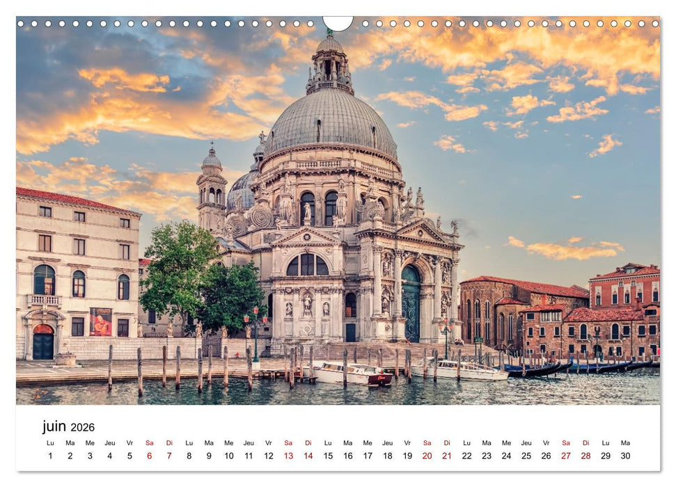 Les merveilles de Venise (CALVENDO Calendrier mensuel 2026)