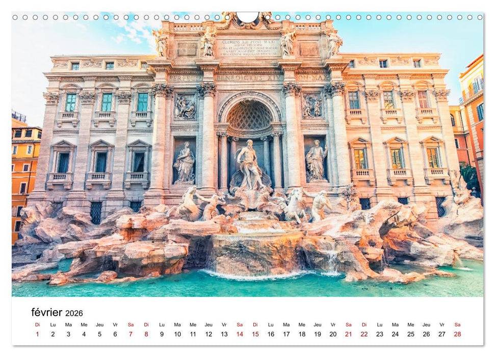 Rome, La Cité Éternelle (CALVENDO Calendrier mensuel 2026)