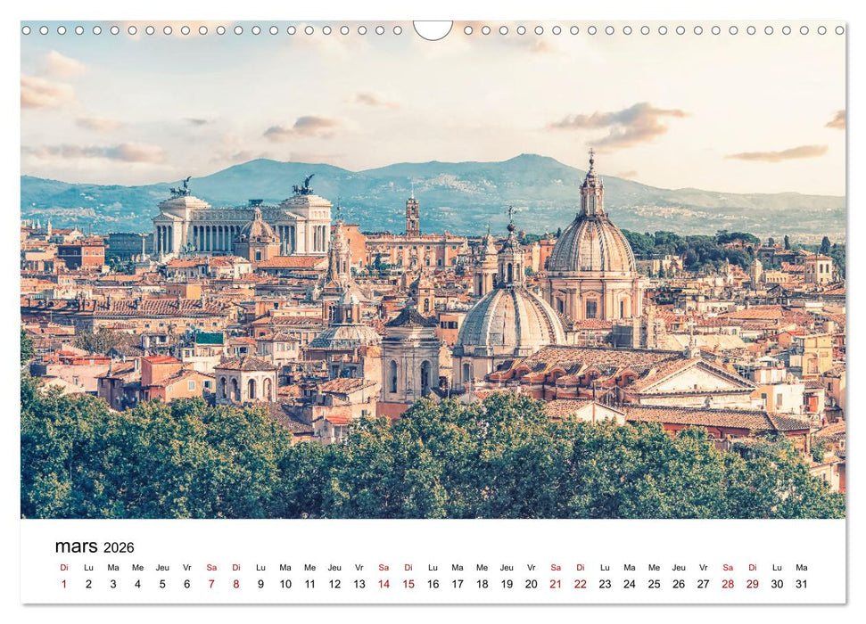 Rome, La Cité Éternelle (CALVENDO Calendrier mensuel 2026)