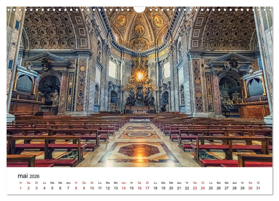Rome, La Cité Éternelle (CALVENDO Calendrier mensuel 2026)