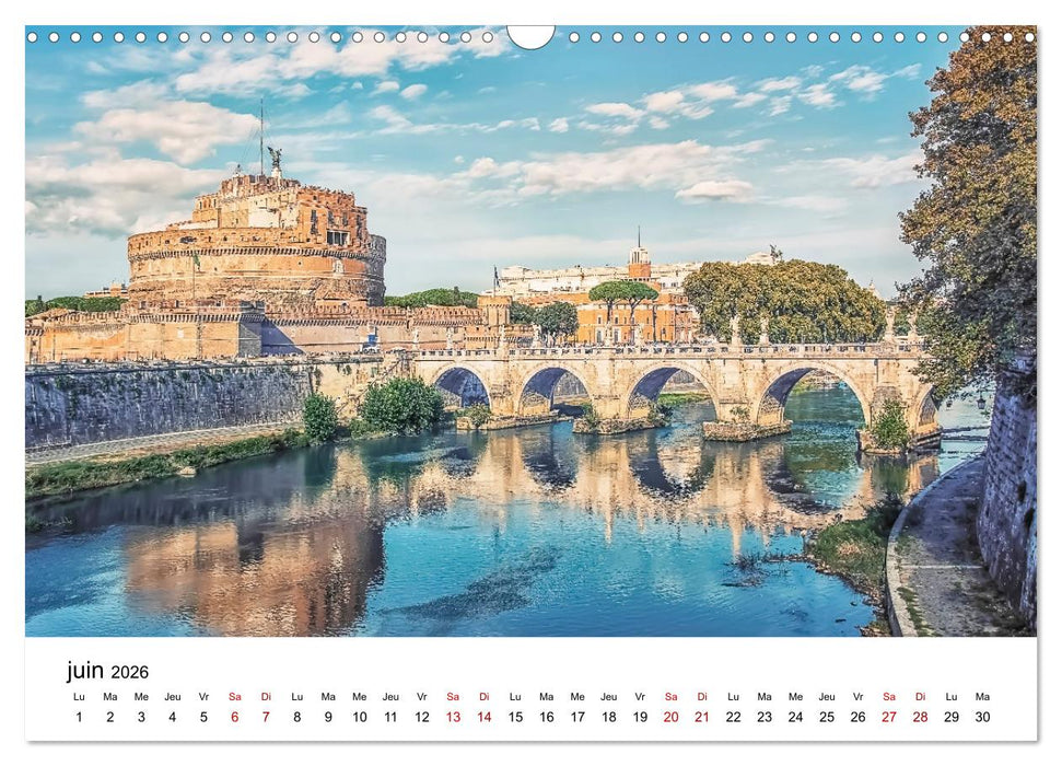 Rome, La Cité Éternelle (CALVENDO Calendrier mensuel 2026)