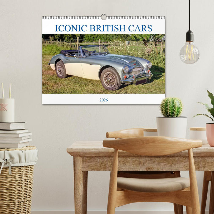 Iconic British Cars (CALVENDO Monthly Calendar 2026)