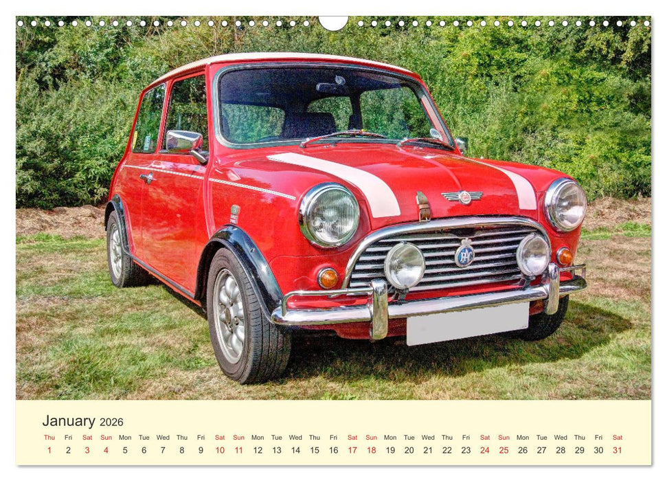 Iconic British Cars (CALVENDO Monthly Calendar 2026)