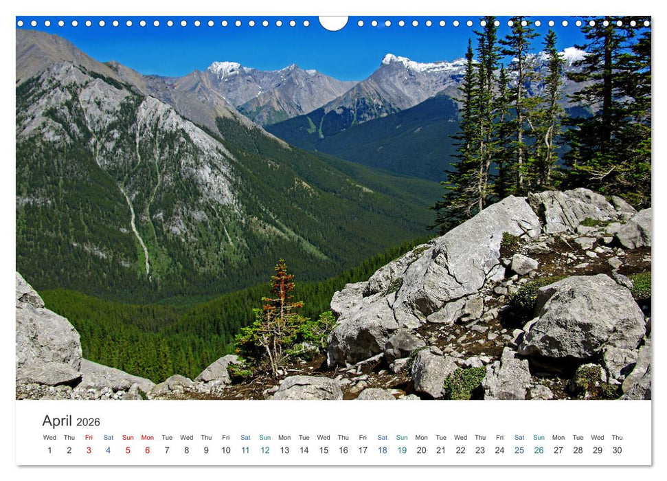 Journey through Alberta and British Columbia (CALVENDO Monthly Calendar 2026)