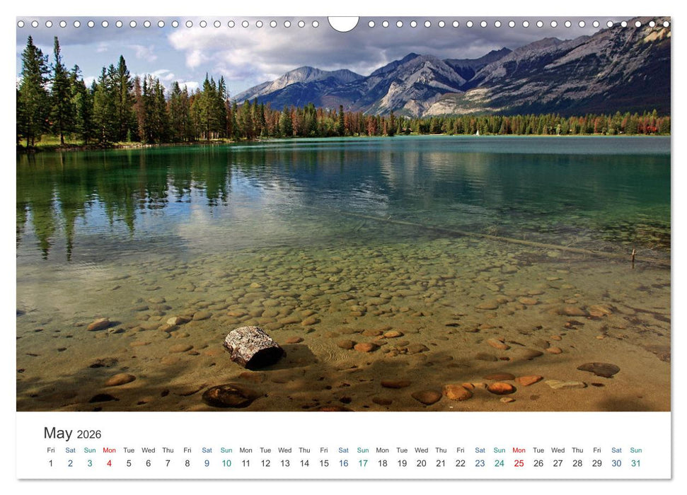 Journey through Alberta and British Columbia (CALVENDO Monthly Calendar 2026)