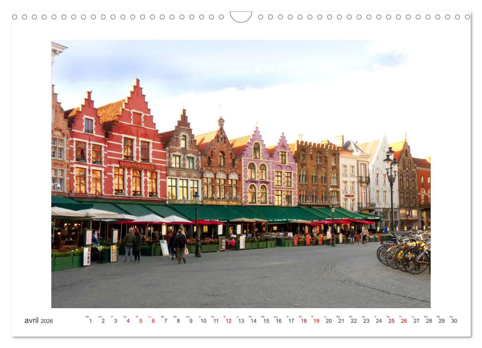 Profiter de Bruges (CALVENDO Calendrier mensuel 2026)