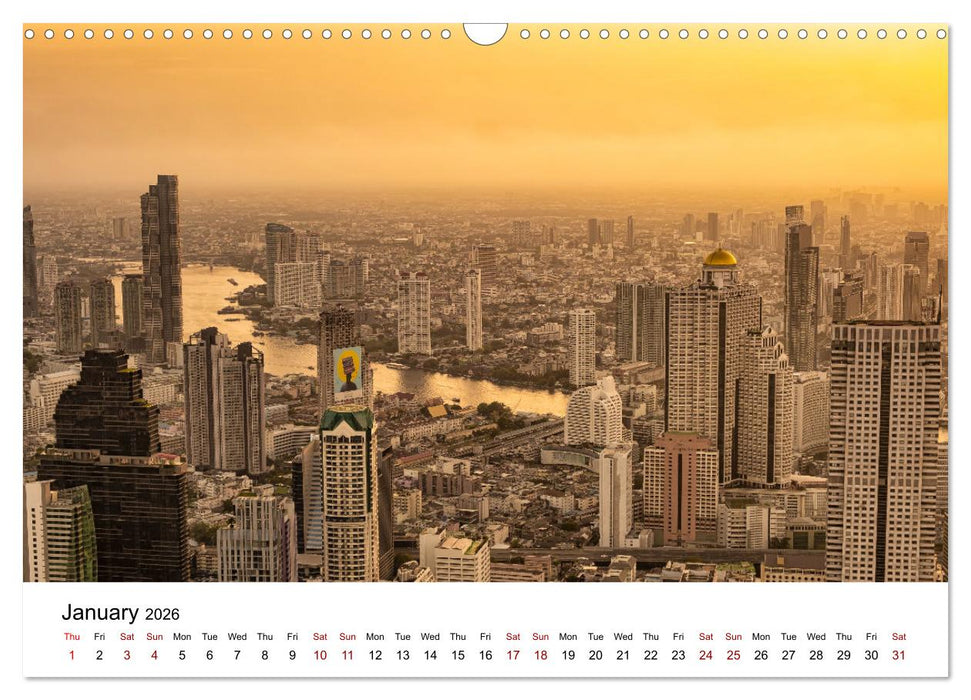 Destination Thailand (CALVENDO Monthly Calendar 2026)