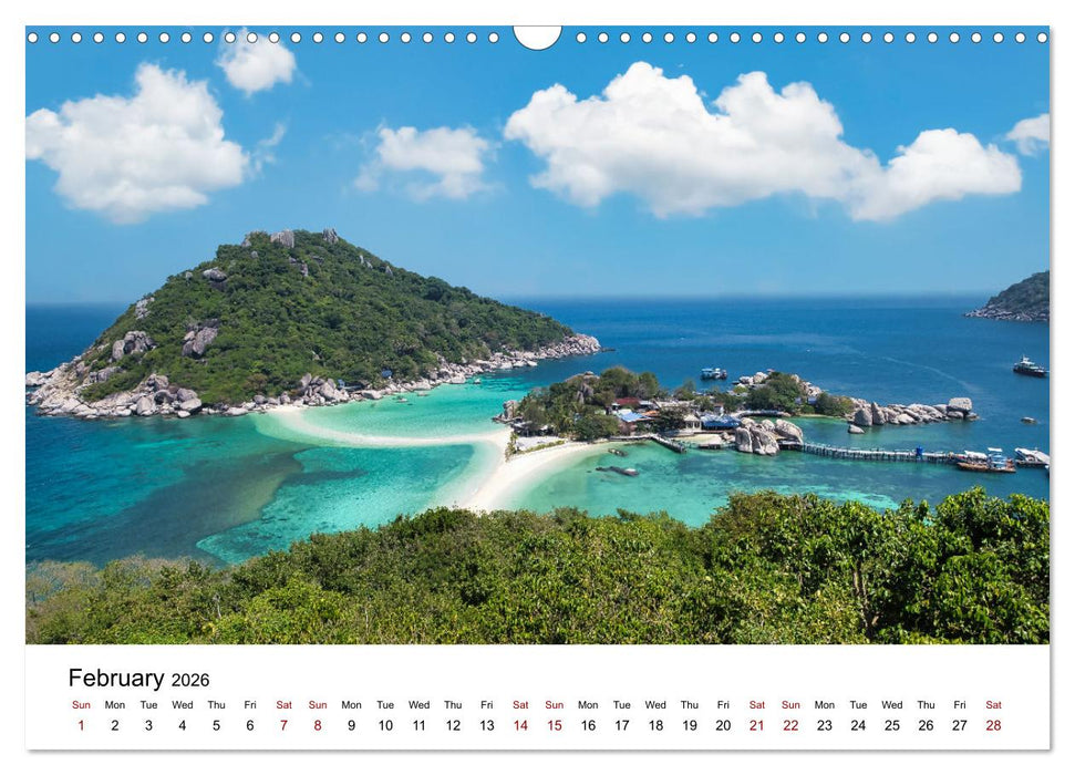 Destination Thailand (CALVENDO Monthly Calendar 2026)