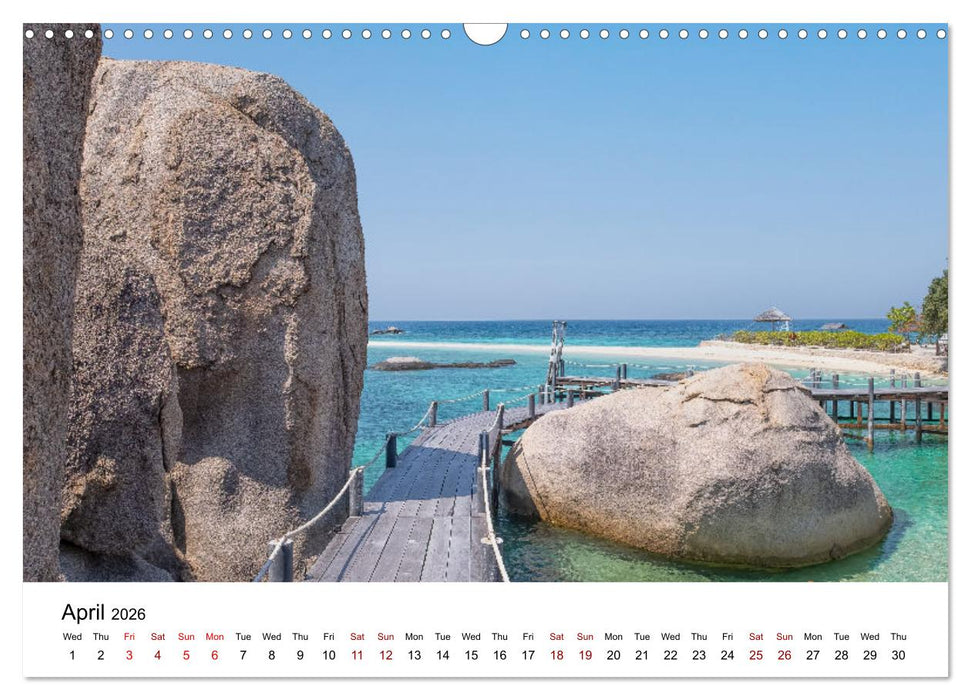 Destination Thailand (CALVENDO Monthly Calendar 2026)