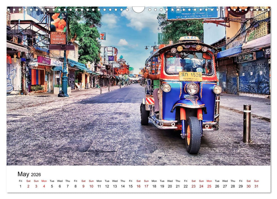 Destination Thailand (CALVENDO Monthly Calendar 2026)