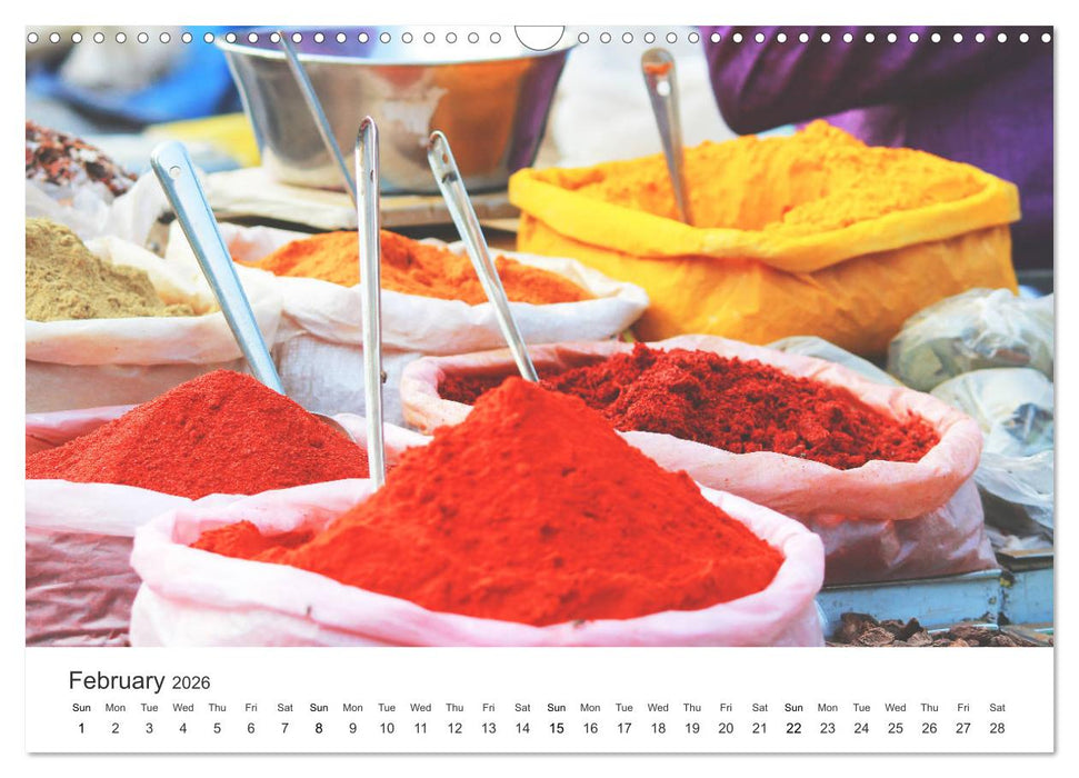 The colorful Morocco (CALVENDO Monthly Calendar 2026)