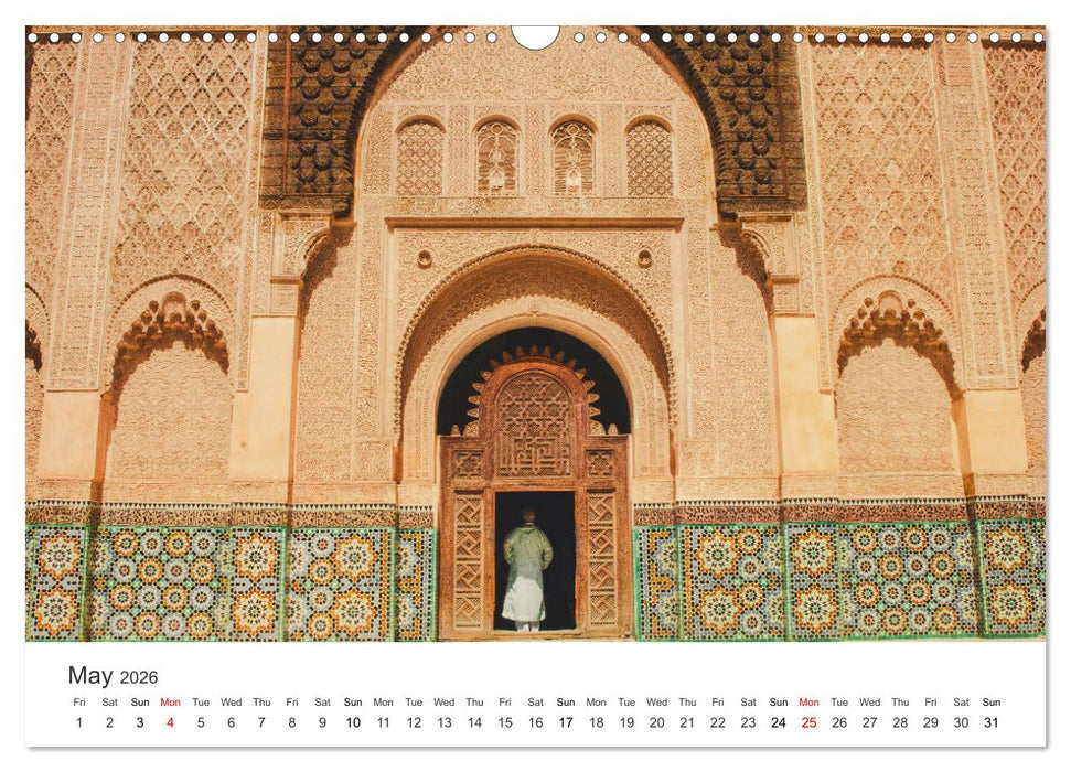The colorful Morocco (CALVENDO Monthly Calendar 2026)