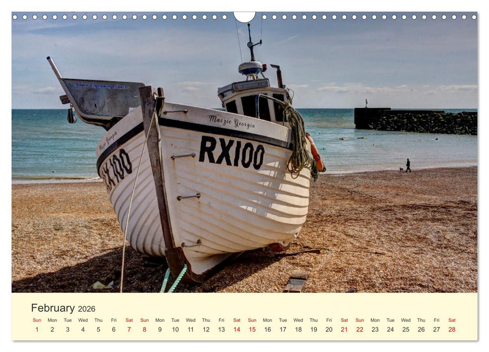 The Hastings Fishing Fleet (CALVENDO Monthly Calendar 2026)