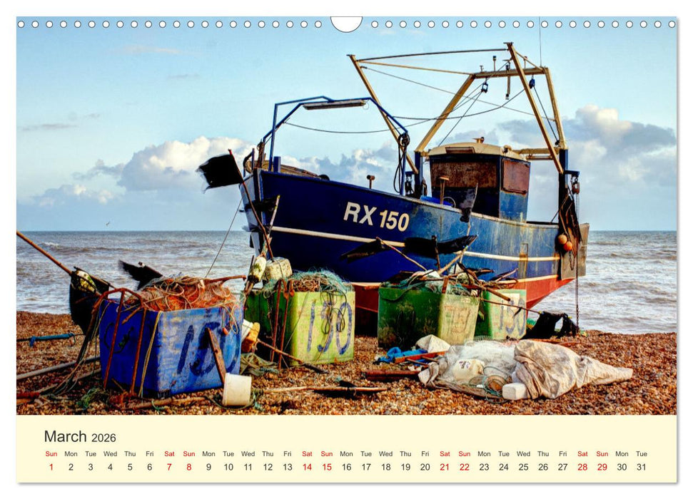 The Hastings Fishing Fleet (CALVENDO Monthly Calendar 2026)