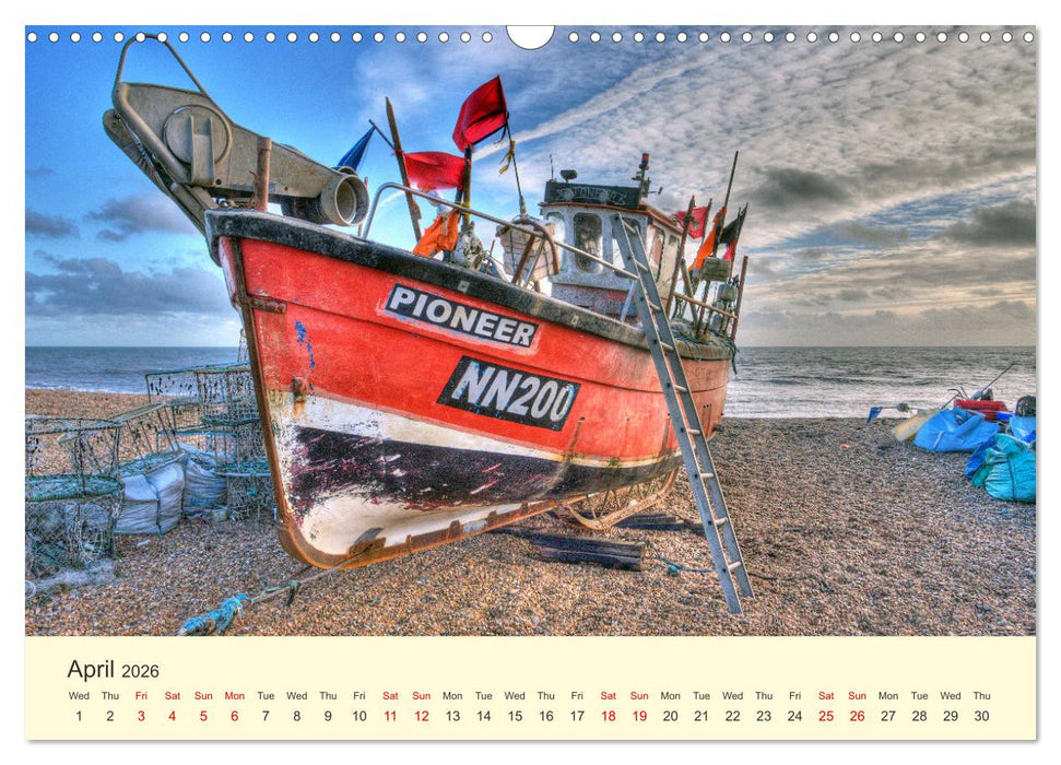 The Hastings Fishing Fleet (CALVENDO Monthly Calendar 2026)