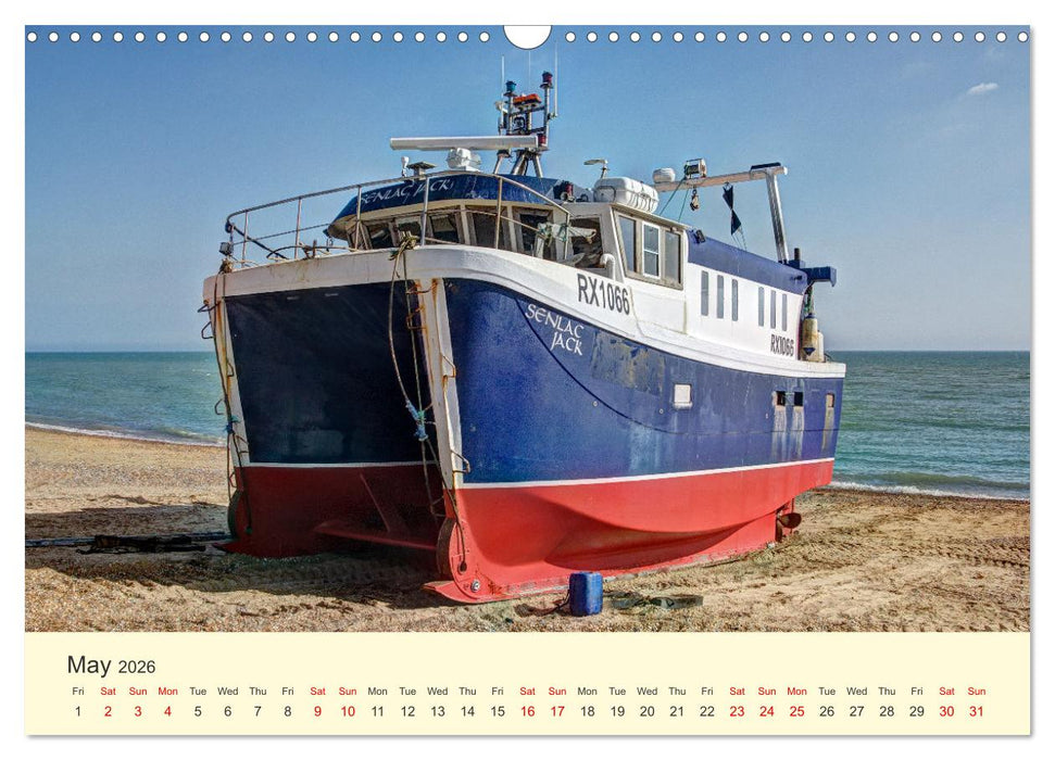 The Hastings Fishing Fleet (CALVENDO Monthly Calendar 2026)