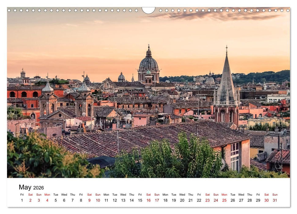 Wonders of Rome (CALVENDO Monthly Calendar 2026)