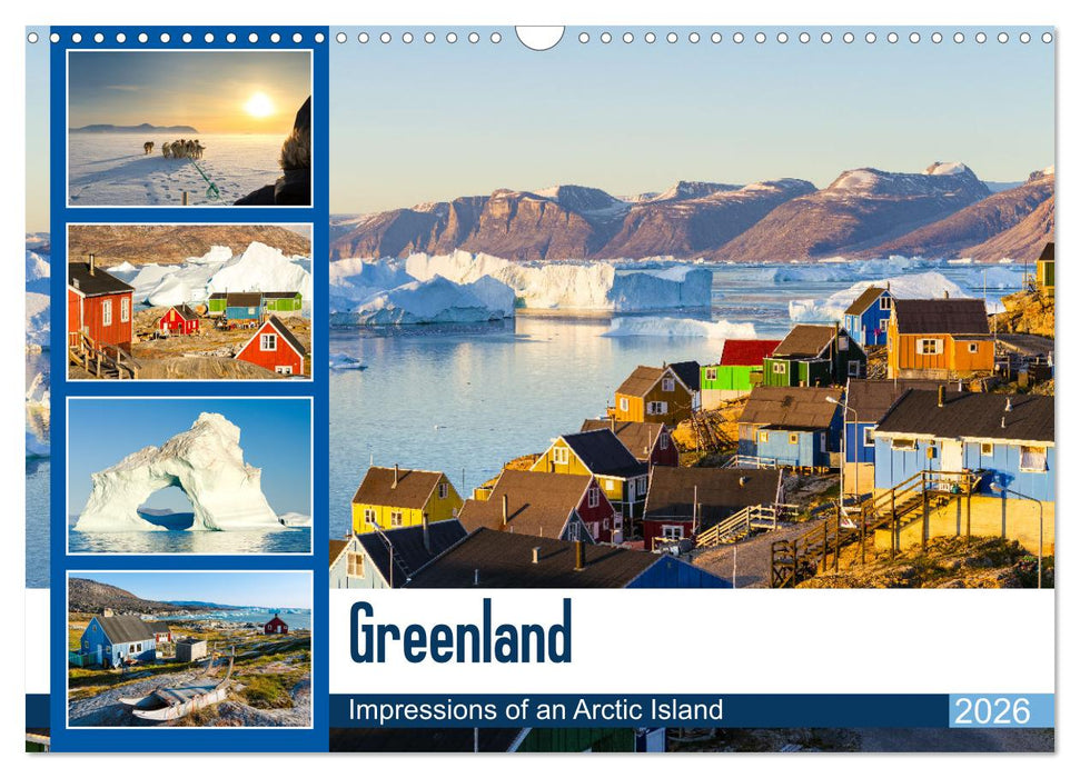 Greenland - Impressions of an Arctic Island (CALVENDO Monthly Calendar 2026)