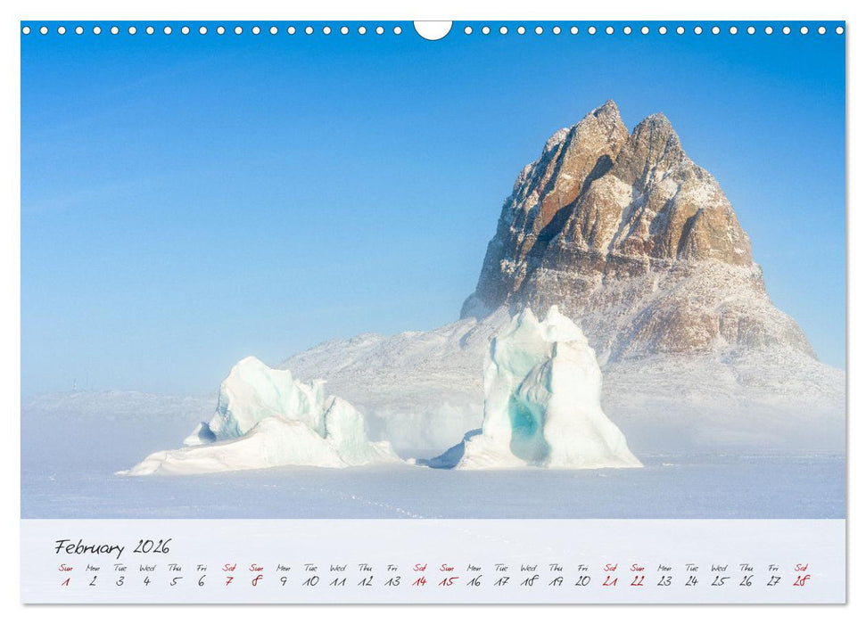 Greenland - Impressions of an Arctic Island (CALVENDO Monthly Calendar 2026)