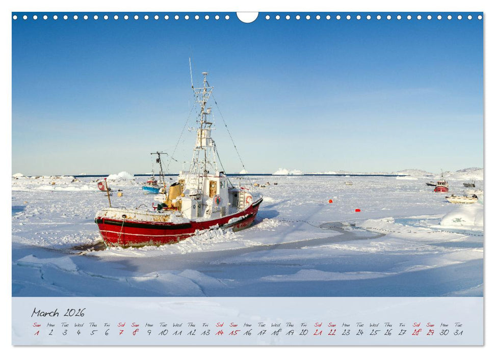 Greenland - Impressions of an Arctic Island (CALVENDO Monthly Calendar 2026)