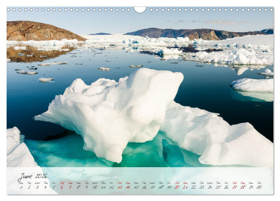 Greenland - Impressions of an Arctic Island (CALVENDO Monthly Calendar 2026)
