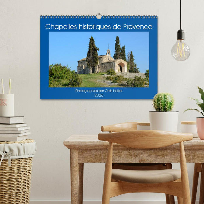 Chapelles historiques de Provence (CALVENDO Calendrier mensuel 2026)